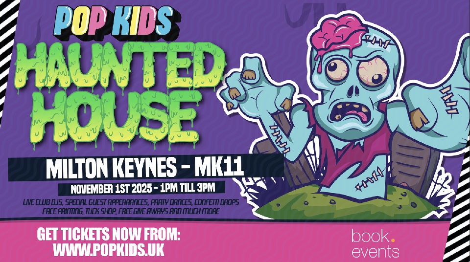 1st November 1pm - 3pm POPKIDS Haunted House at MK11 in Milton Keynes