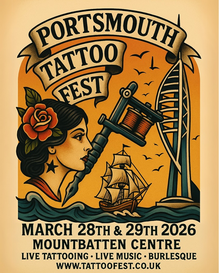 28th 29th March 2026 Portsmouth Tattoo Fest at The Mountbatten Centre  - 