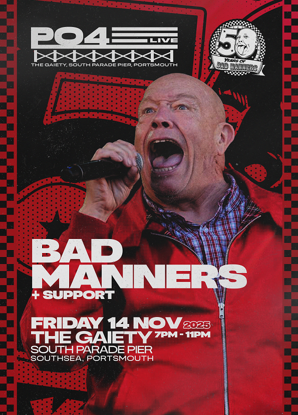 Friday 14th November 7pm - 11pm BAD MANNERS Plus support at The Gaiety Southsea, South Parade Pier, Portsmouth