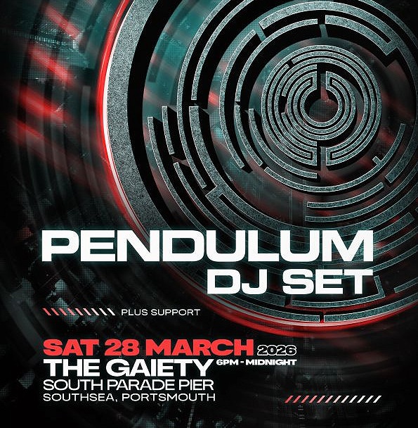 Saturday 28th March 2026  6:00pm til Midnight PO4 Live Presents: Pendulum DJ Set + Support at The Gaiety Southsea, South Parade Pier, Portsmouth