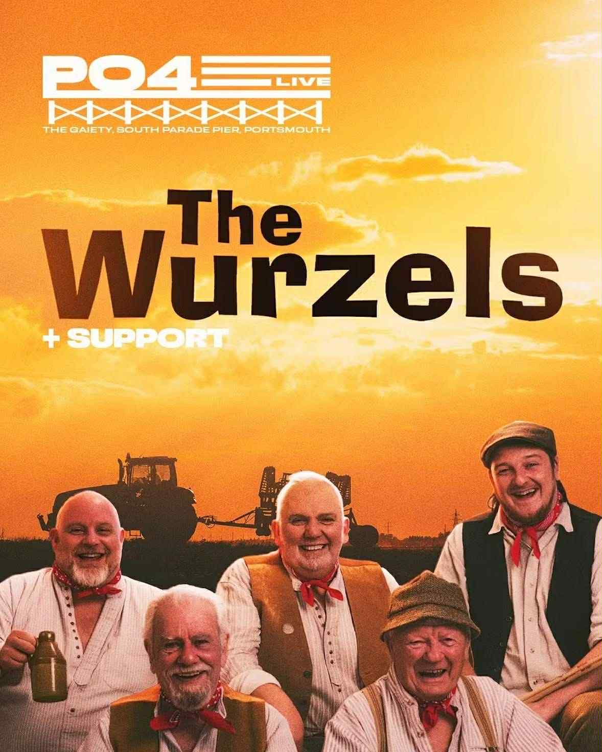 Saturday 25th April 4pm - 8pm 026  PO4 Live Presents:THE WURZELS at The Gaiety Southsea, South Parade Pier, Portsmouth