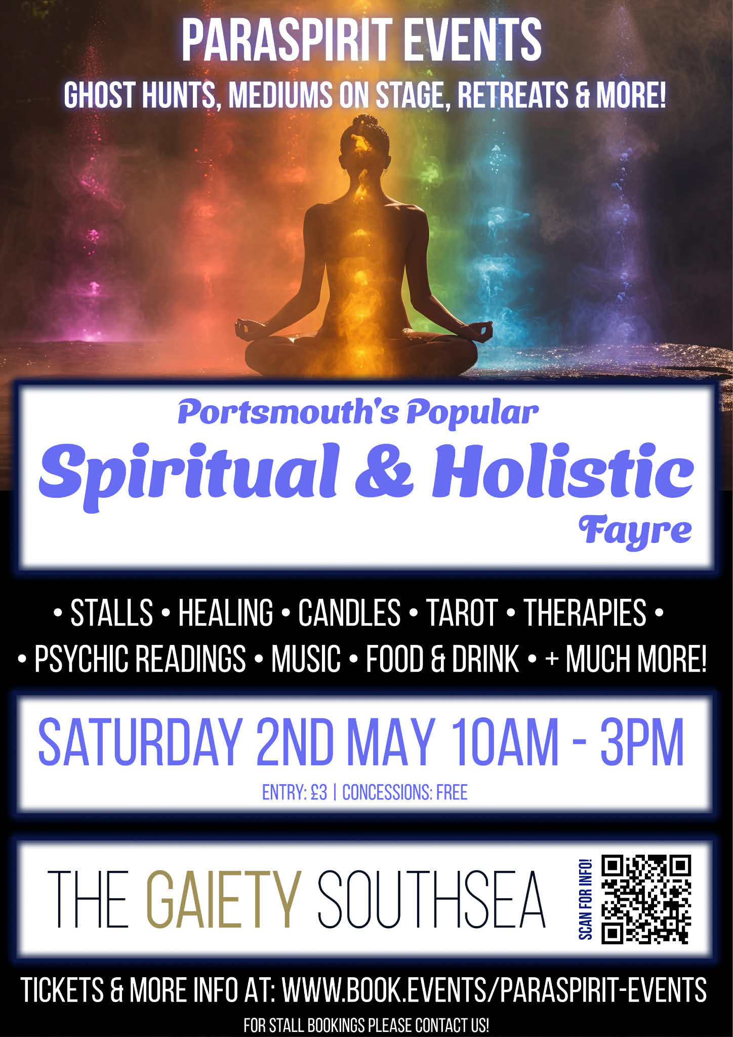 Saturday 2nd May: Spiritual & Holistic Fayre at The Gaiety Southsea, South Parade Pier, Portsmouth 