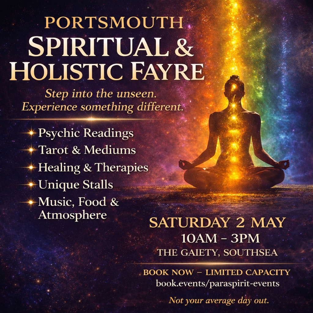 Saturday 2nd May: Spiritual & Holistic Fayre at The Gaiety Southsea, South Parade Pier, Portsmouth 