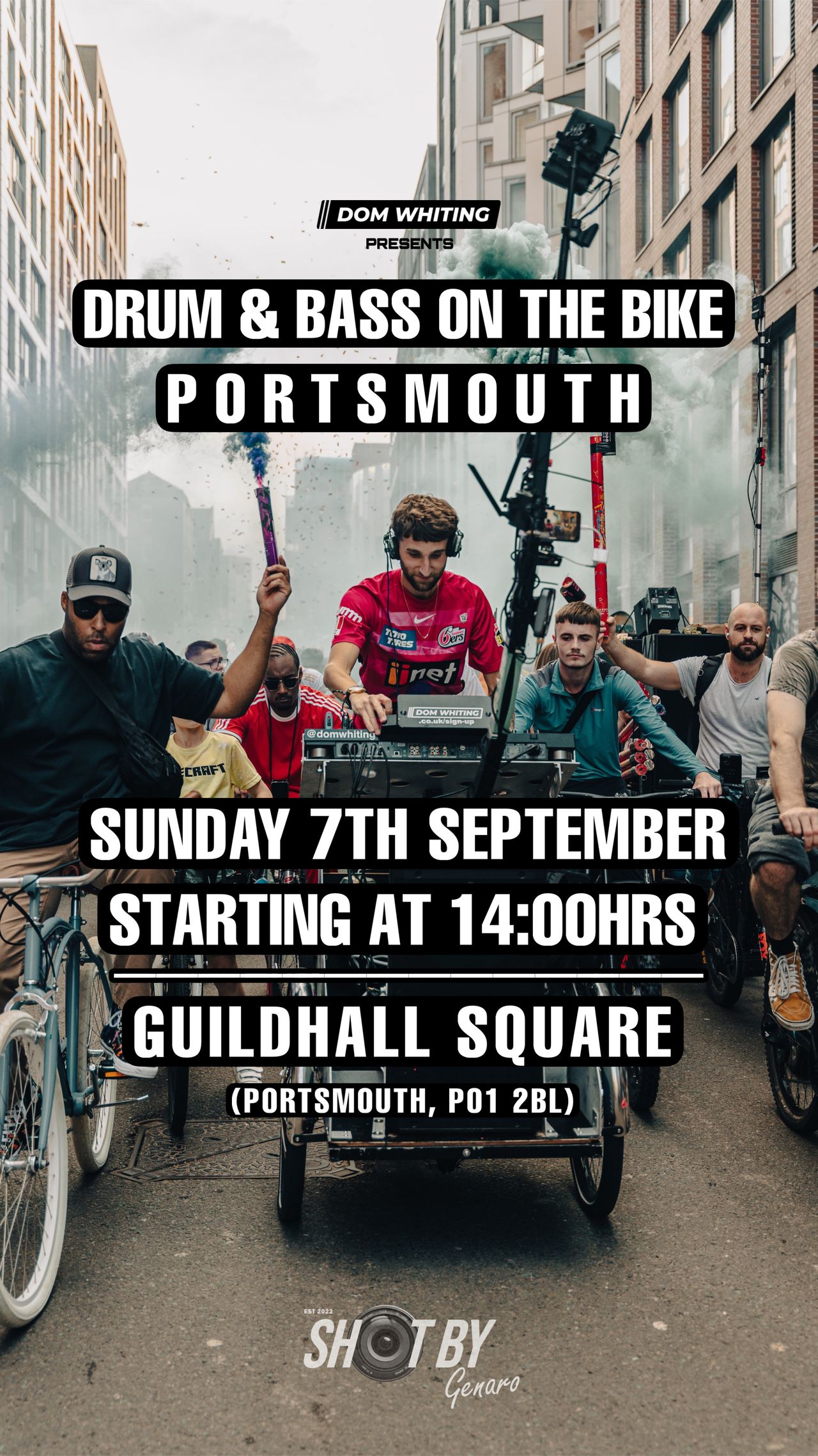 Dom Whiting - Drum & Bass On The Bike Portsmouth